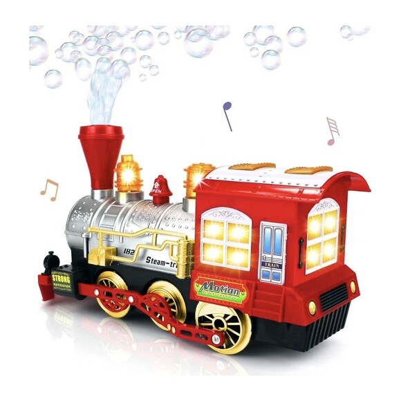 ArtCreativity Toy Train Bubble Machine Bump & Go Lights & Sounds Blower Maker - Picture 7 of 13
